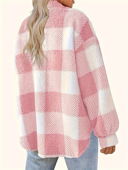 HANNAH | PLAID BUTTON-UP JACKET