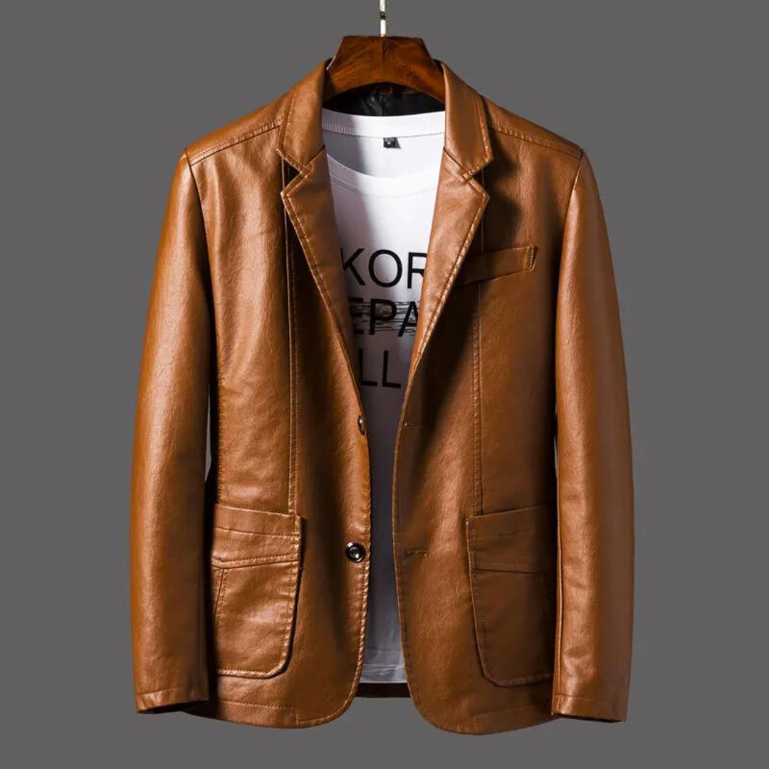 JAMES |  STYLISH LEATHER COAT