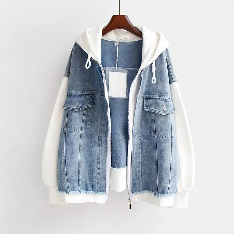 SKYLAR | DENIM HOODIE JACKET