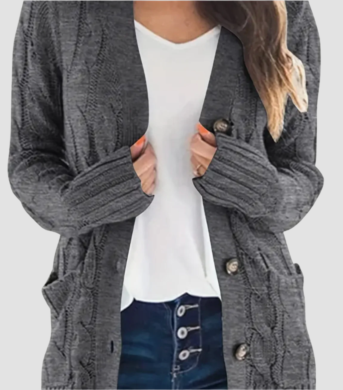 DIANNE | CABLE KNIT CARDIGAN