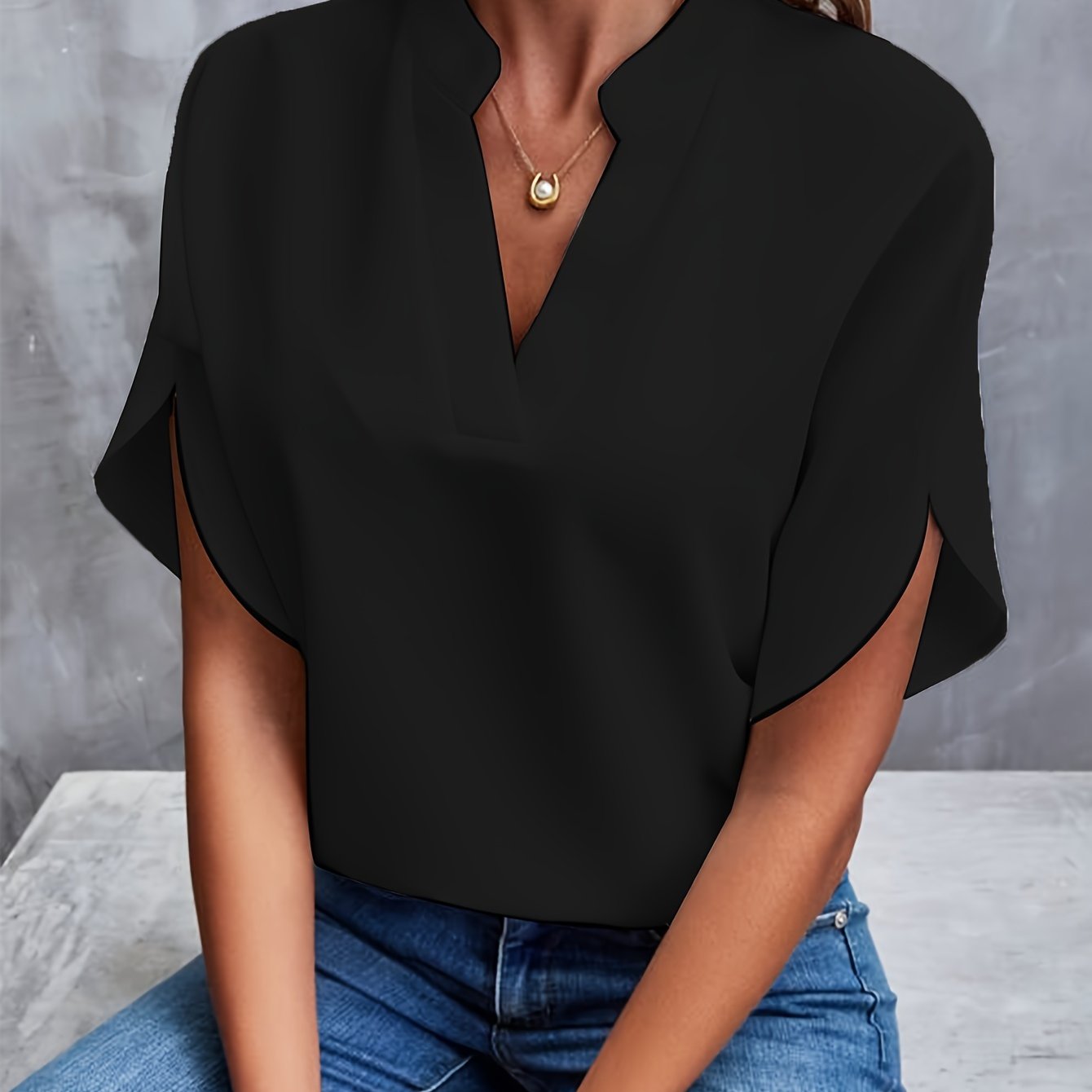 MARISA | FLARED SLEEVE BLOUSE