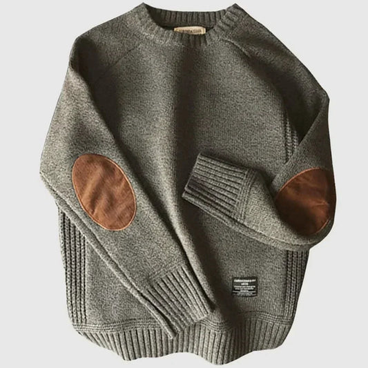 PERCY | ELBOW PATCH SWEATER