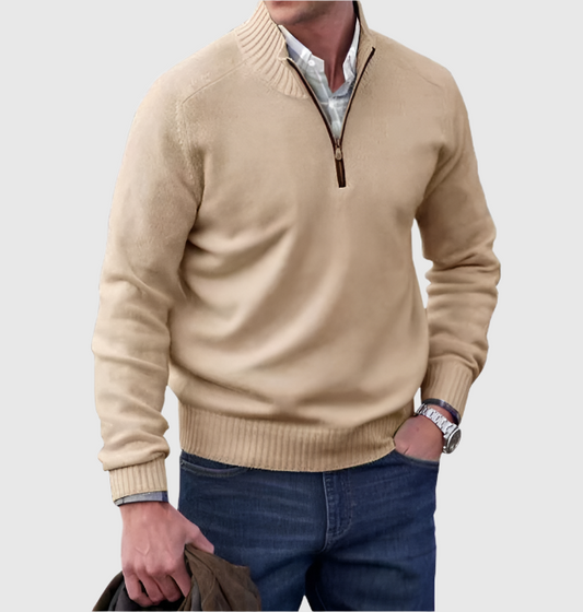 WILLIAM | CLASSIC HALF-ZIP SWEATER