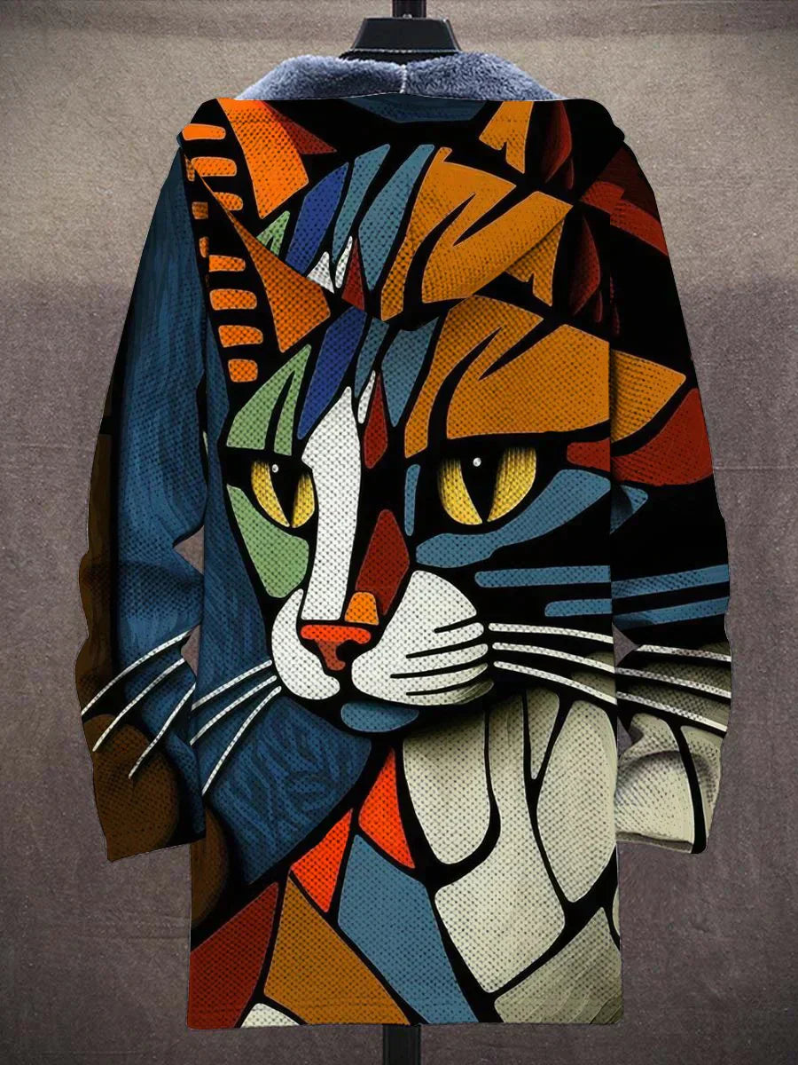 JORDAN | ARTISTIC CAT-PRINT JACKET