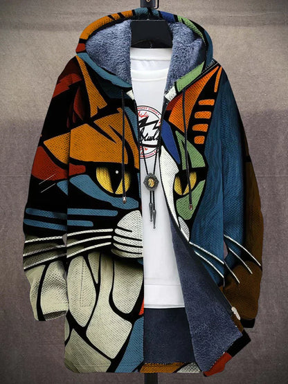 JORDAN | ARTISTIC CAT-PRINT JACKET